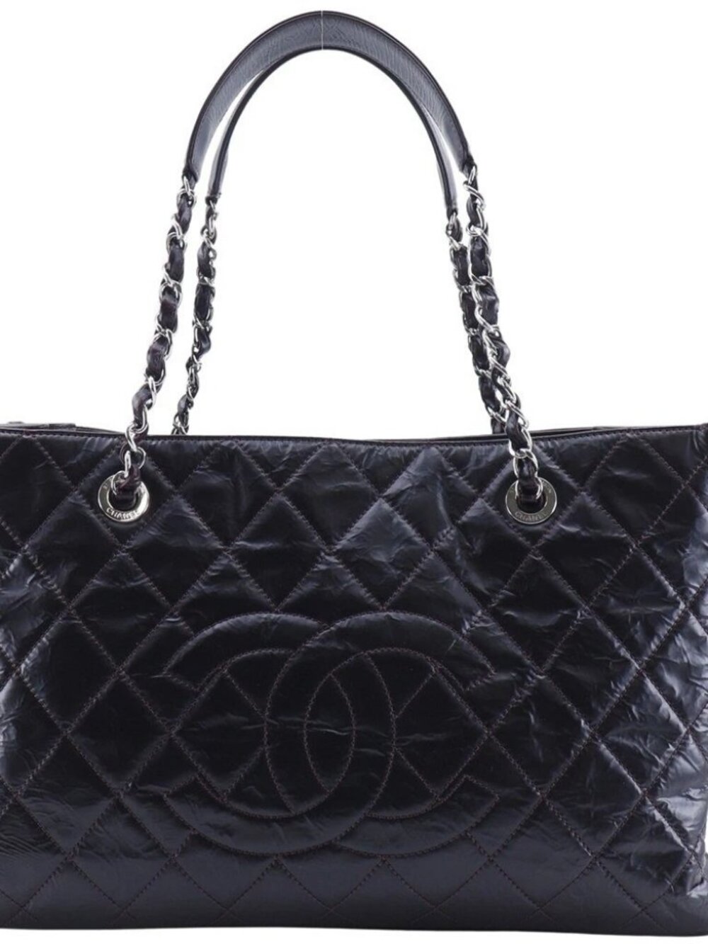 CHANEL Grand Shopping Tote XL Tote Bag A66865 Matelasse Chain Tote
